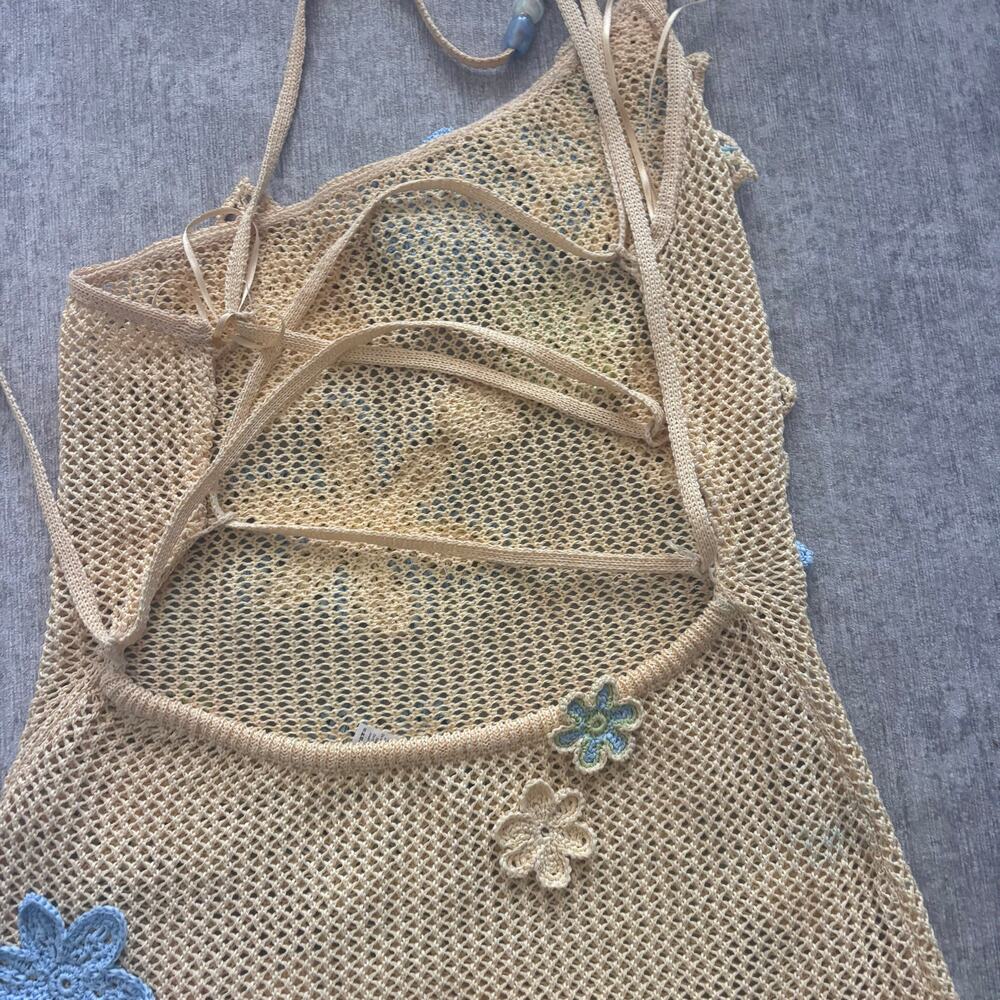 Bydee NAMMOS CROCHET MINI DRESS IN ZESTI - Picture 6 of 8